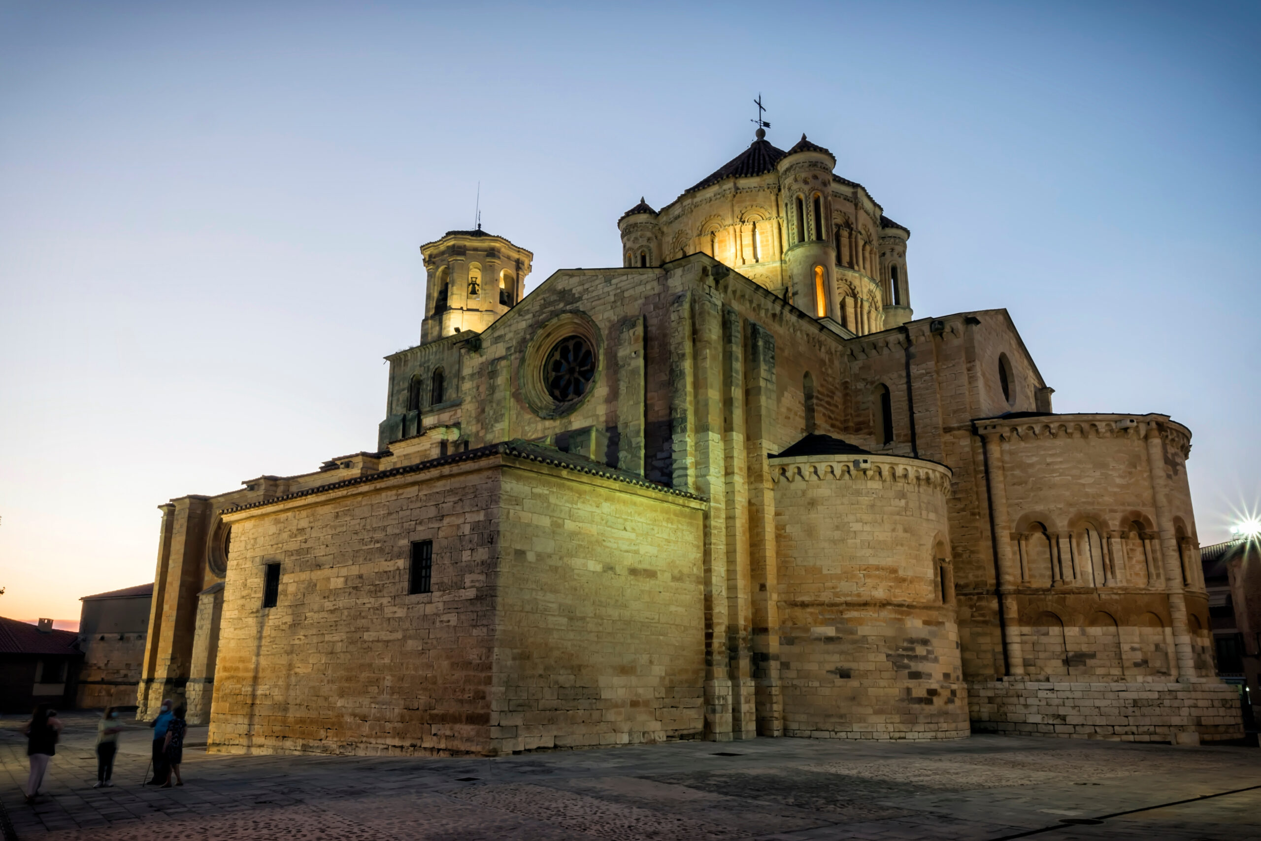 Toro, ZAMORA - July 25: Collegiate Church of Santa María la Mayor, inspiration for this collegiate church is Zamora Cathedral, built in two stages and in limestone, in Toro, Zamora province, Spain